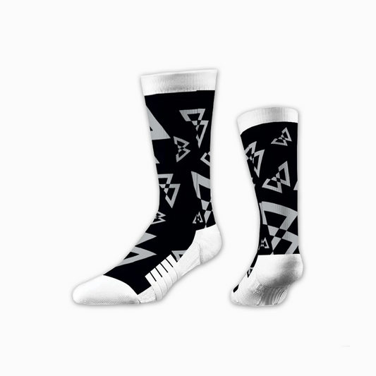 Beast Mode x Strideline Crew Sock (Canvas Print Black)