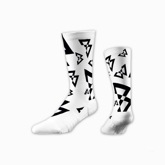 Beast Mode x Strideline Crew Sock (Canvas Print White)