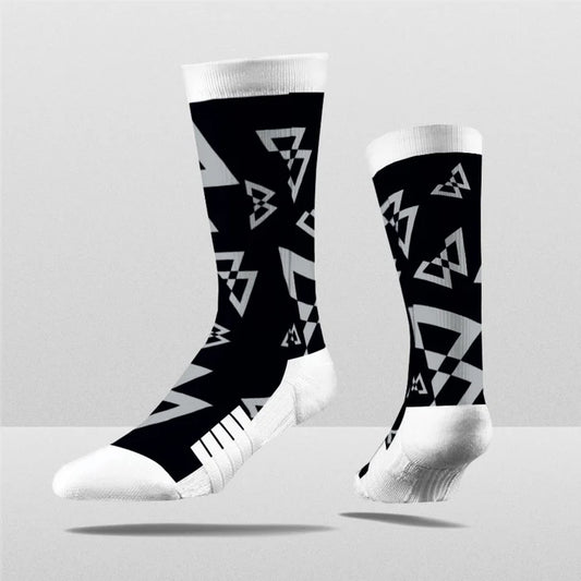 Beast Mode x Strideline Crew Sock (Canvas Print Black)