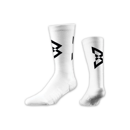 Beastmode x Strideline Crew Sock (B Logo White)