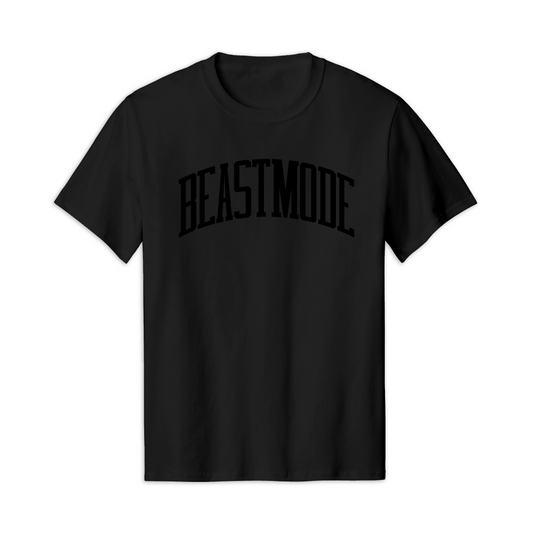 Beastmode Collegiate PUFF Tee (Black/Black)