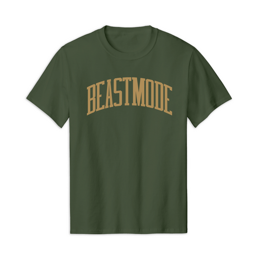 Beastmode Collegiate PUFF Tee (Hemp/Tan)