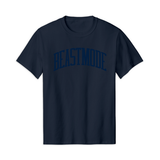 Beastmode Collegiate PUFF Tee (Navy/Navy)