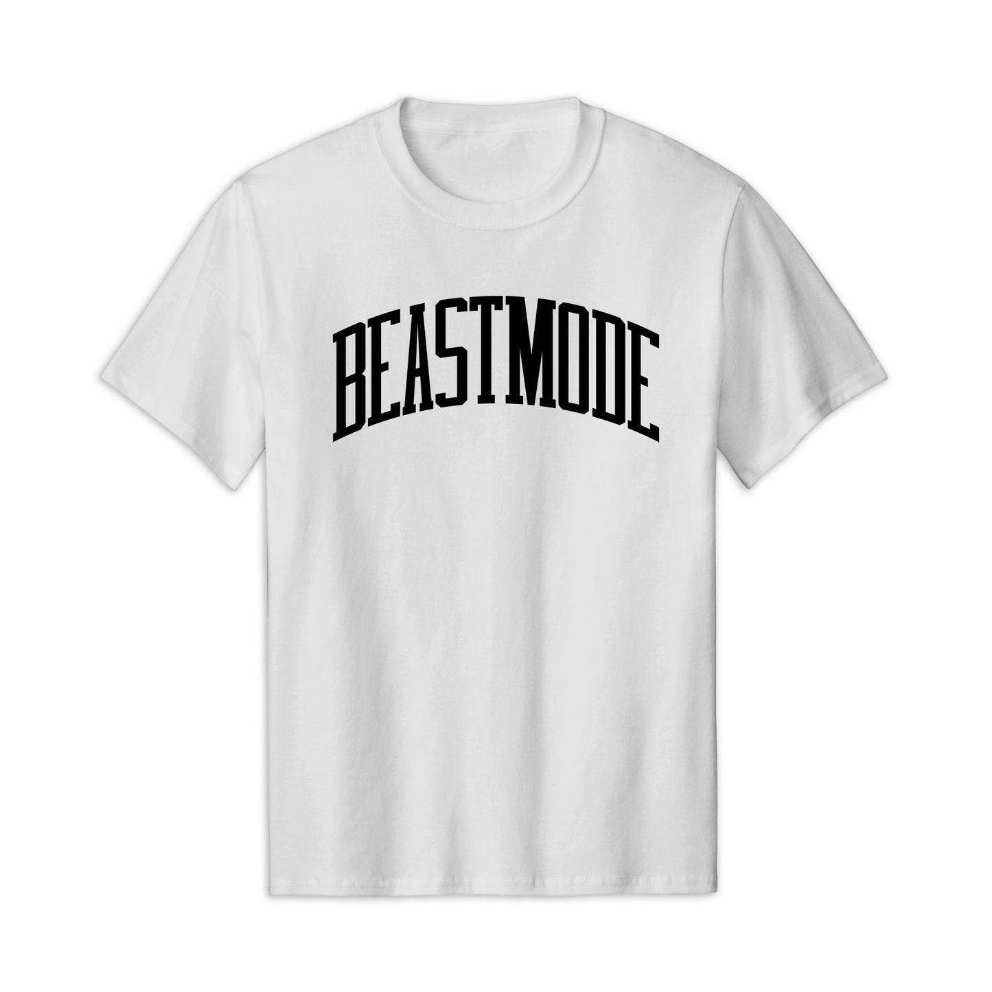 Beastmode Collegiate PUFF Tee (White/Black)