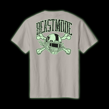 Beast Mode Glow Skeleton Tee (Silver) Back